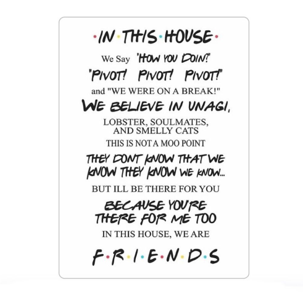 F.R.I.E.N.D.S.  TV Show Friends Magnet